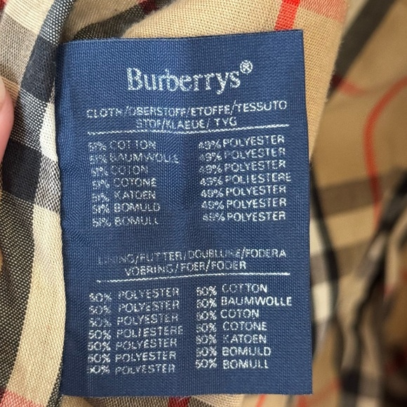 Burberry Men’s Vintage Trench Coat - size medium- great condition- authentic - Picture 13 of 16